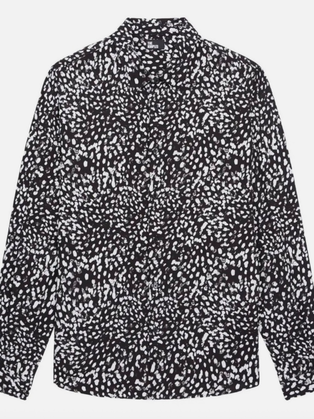 The Kooples┆M┆Flowing Regular Fit MENS Shirt┆Black & White┆263 - Picture 7 of 9